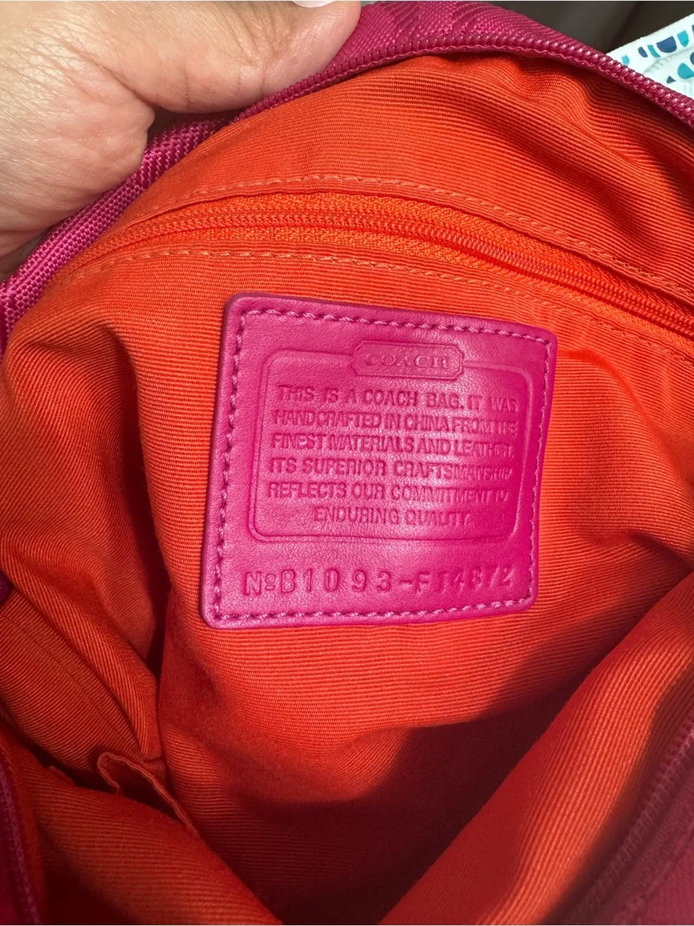 Coach crossbody vibrant